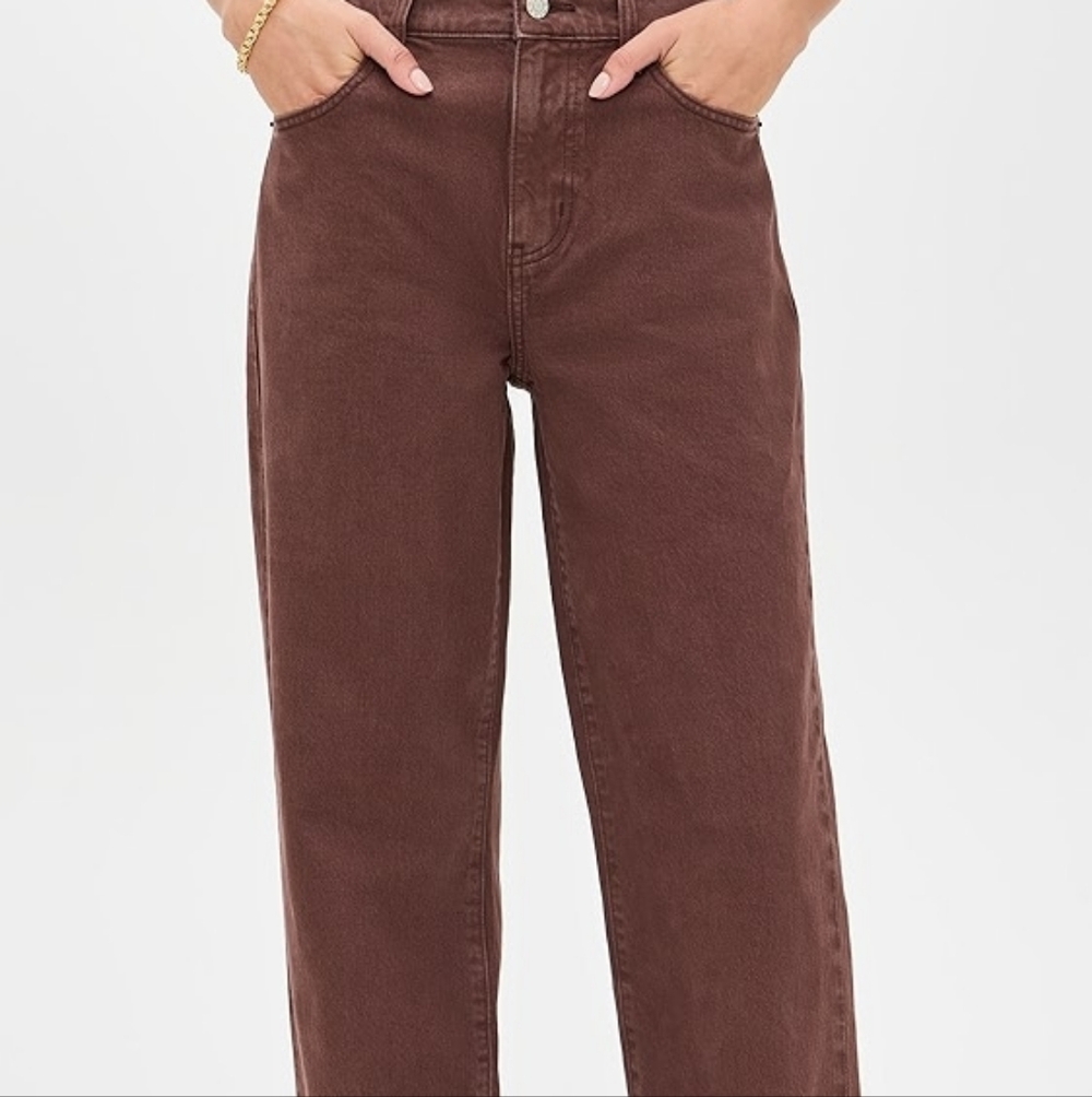 Pistola Cassie Brown Straight Leg Jeans Size 28